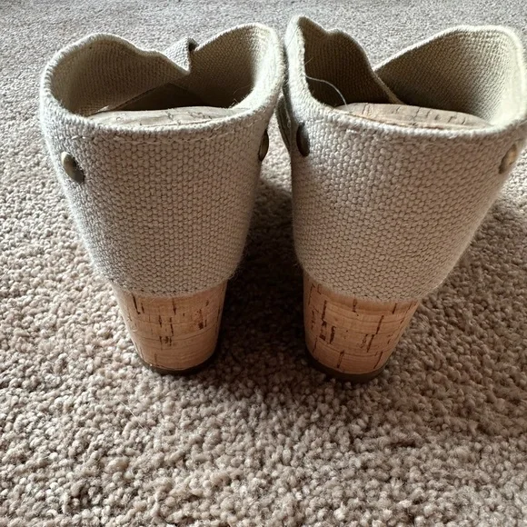 Lucky Brand Beige Cork Wedge Sandals with Studs Women’s Size 6 - Picture 6 of 6